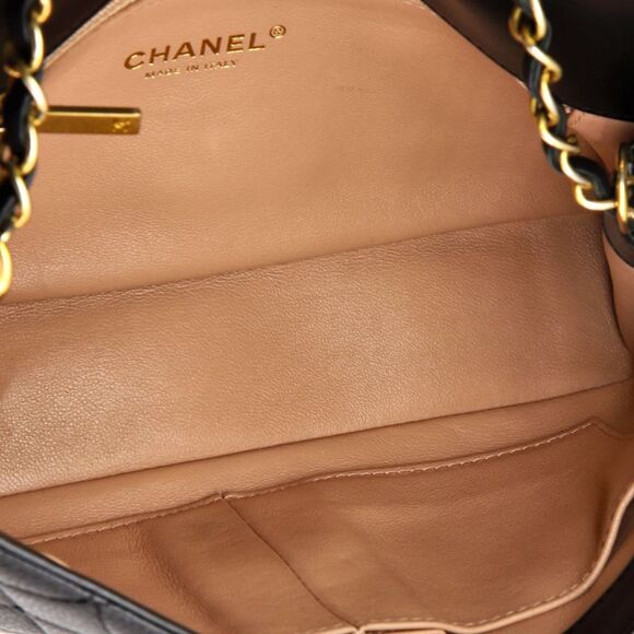 Chanel Filigree Flap Bag Quilted Caviar Medium Black - Picture 5 of 6